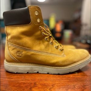Timberland 6 Inch Kenniston Wheat Nubuck Leather Lace Up Womens Boots size W 11